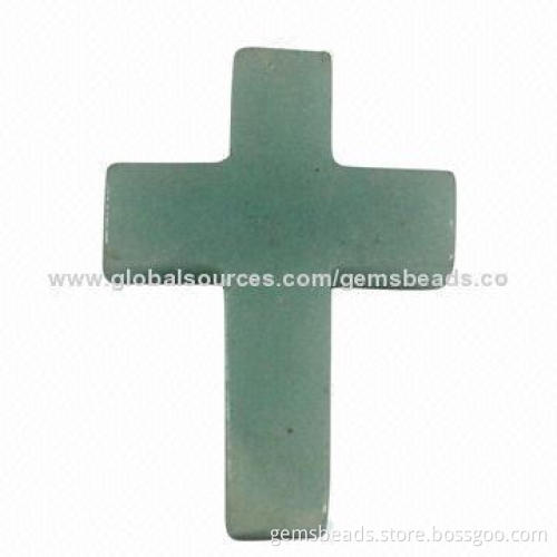 cross pendant in gemstone
